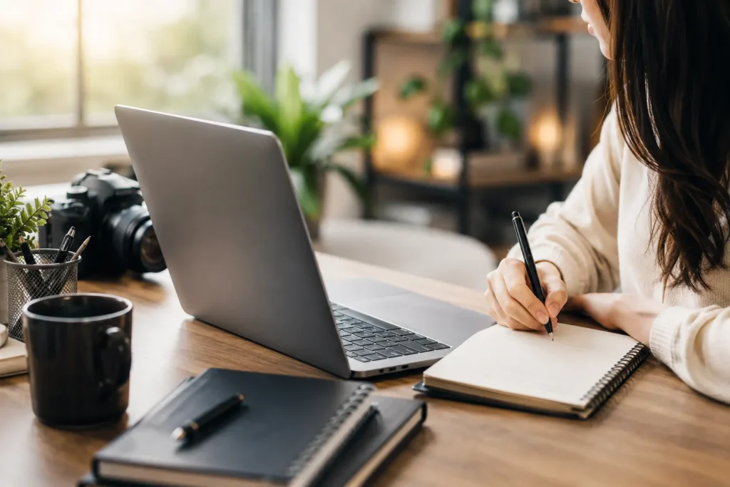 a content writer working