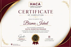 course completion certificate